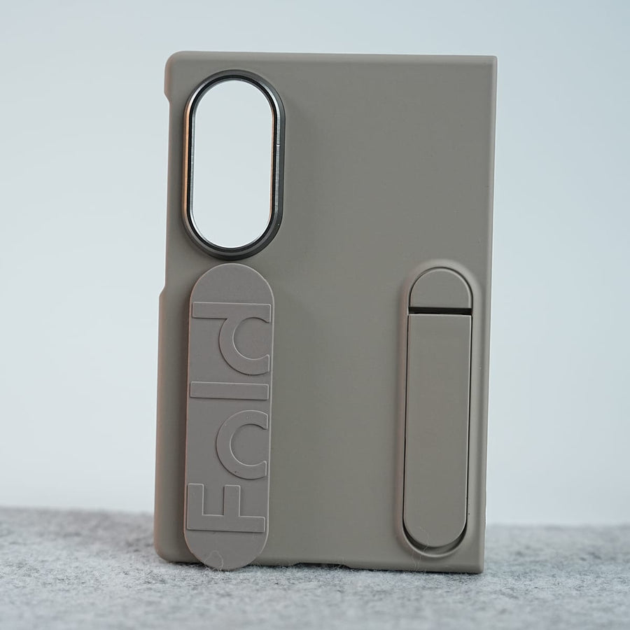 FRATO Z Fold 8 Series Titanium Matte Silicone Wrist Strap Case For Samsung Galaxy Z Fold 8 | Built in Kick Stand