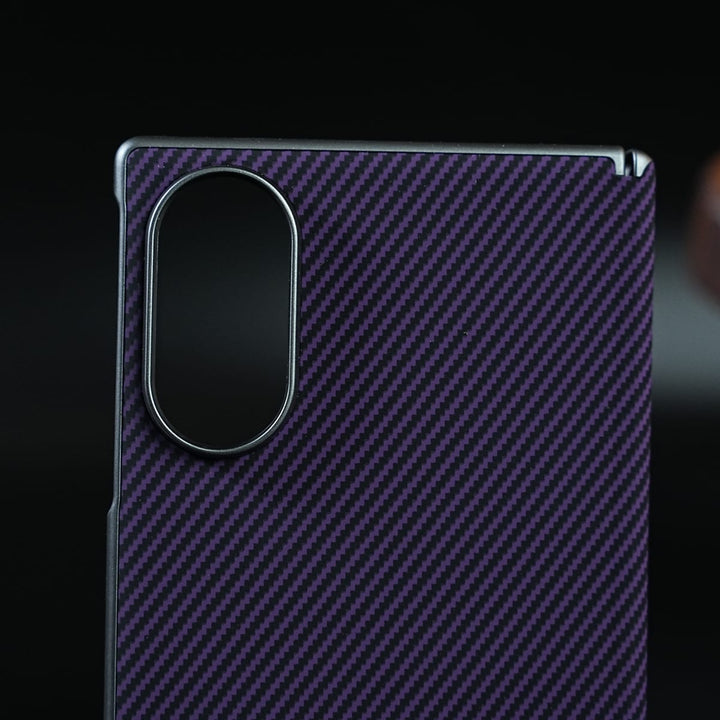 FRATO Z Fold 8 Series Woven Sunset Moonrise Texture Leather Back Case For Samsung Galaxy Z Fold 8 | Magnetic Ring