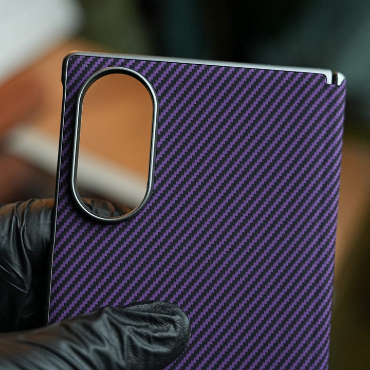 FRATO Z Fold 8 Series Woven Sunset Moonrise Texture Leather Back Case For Samsung Galaxy Z Fold 8 | Magnetic Ring