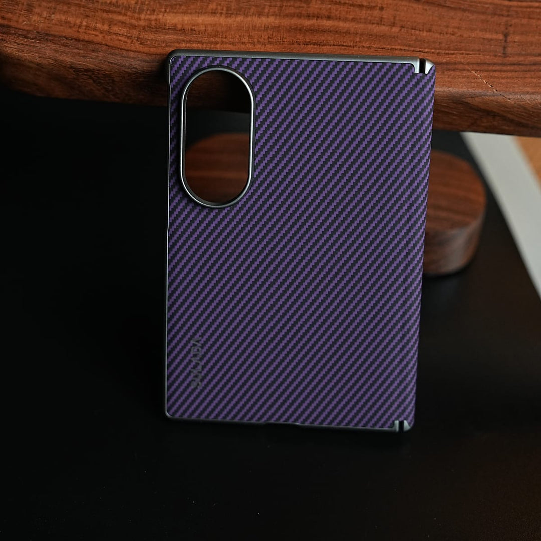 FRATO Z Fold 8 Series Woven Sunset Moonrise Texture Leather Back Case For Samsung Galaxy Z Fold 8 | Magnetic Ring