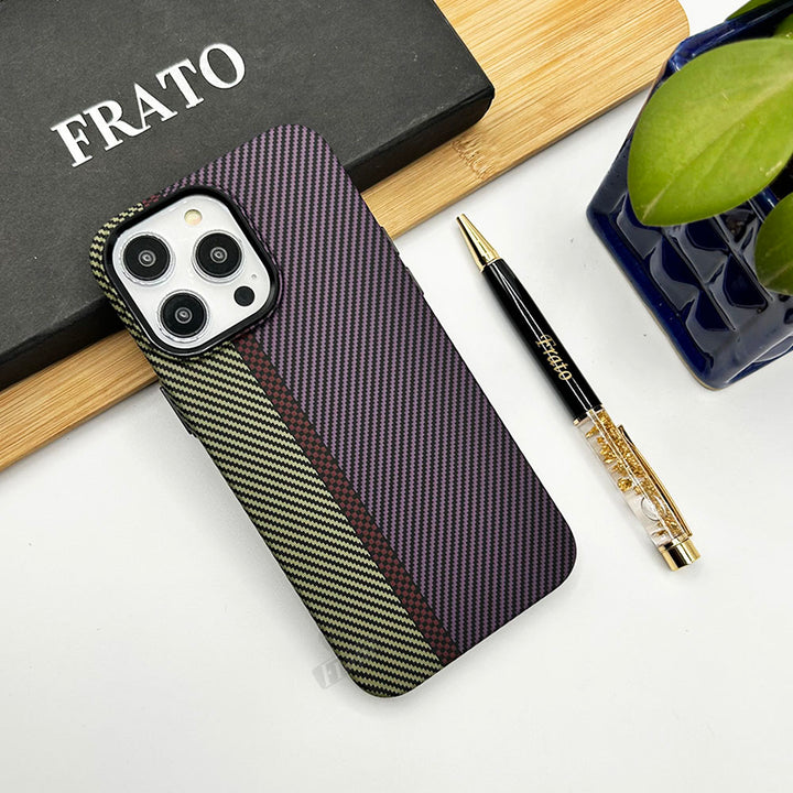 iPhone Premium Carbon Fiber Texture PC Hard Case Cover