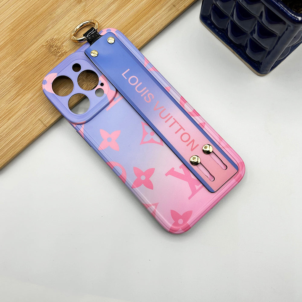 iPhone Luxury Brand Strap Holder Case Cover Multi Colors