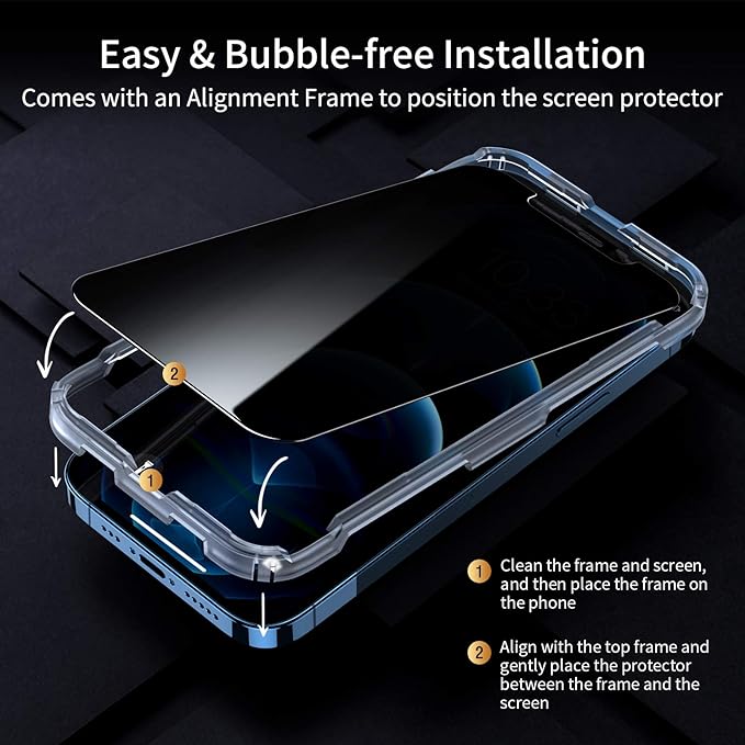 iPhone Anti-Spy Privacy Tempered Glass Screen Protector