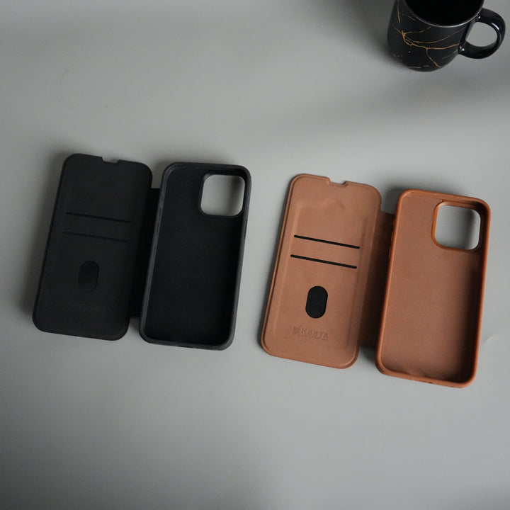 iPhone 13 Series Flip Case With Metal Camera Stand