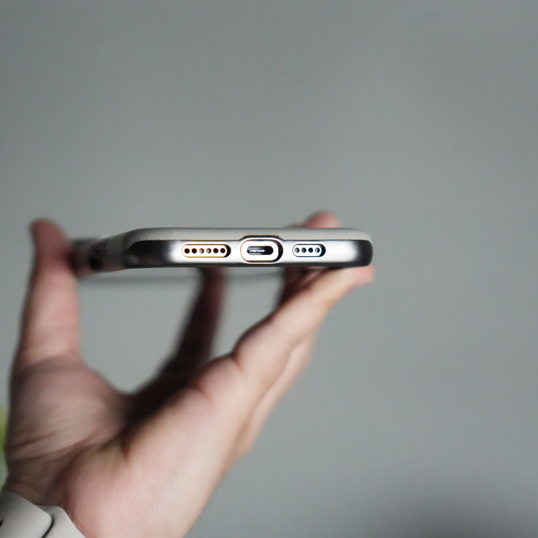 iPhone 15 Series Luxury Leather Magnetic Ring Case | Metal Camera Frame and Kickstand Cover