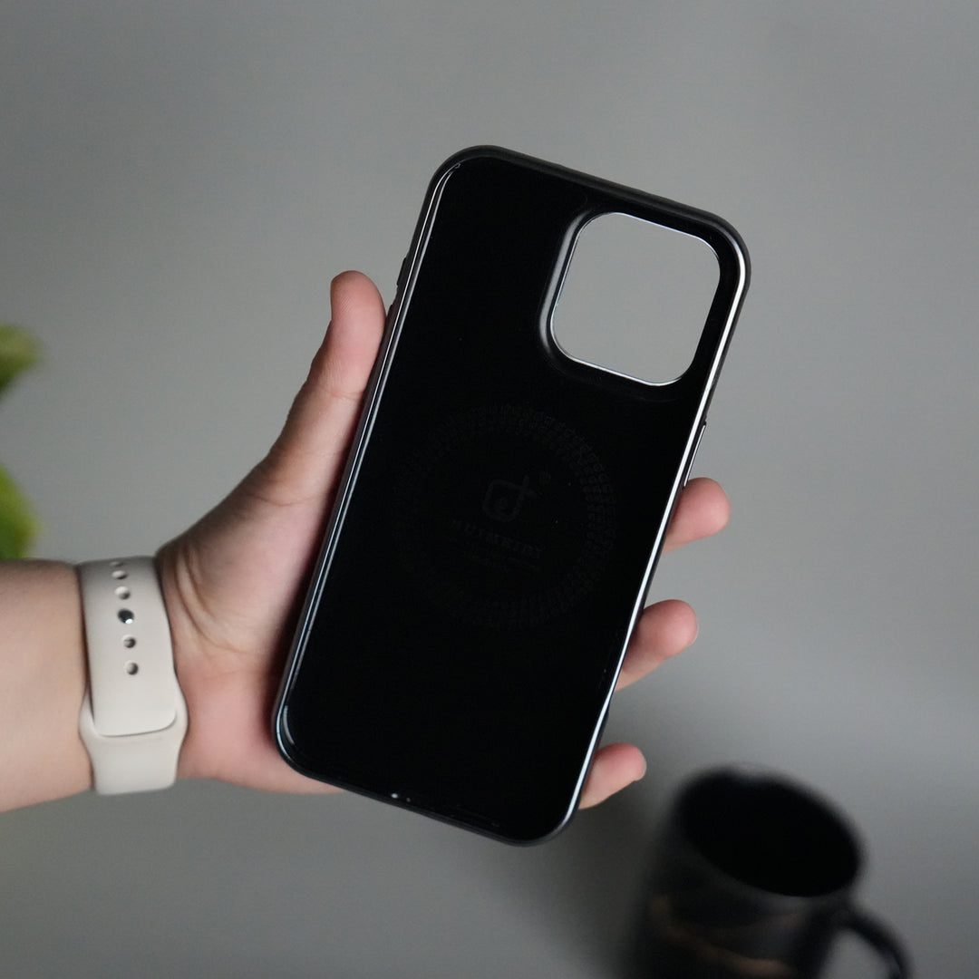 iPhone 15 Series Luxury Leather Magnetic Ring Case | Metal Camera Frame and Kickstand Cover