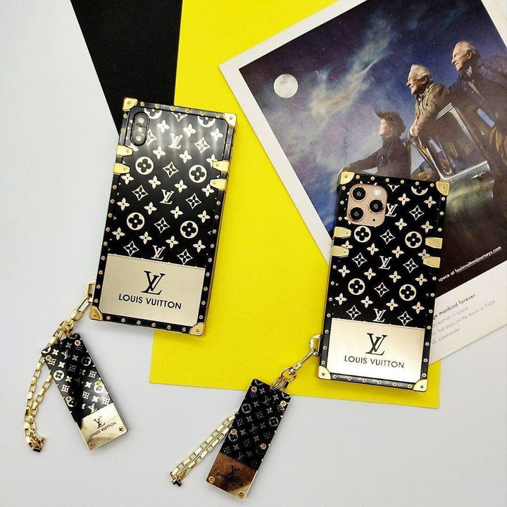 iPhone 16 Series Luxury Brand Shiny Trunk Case Cover