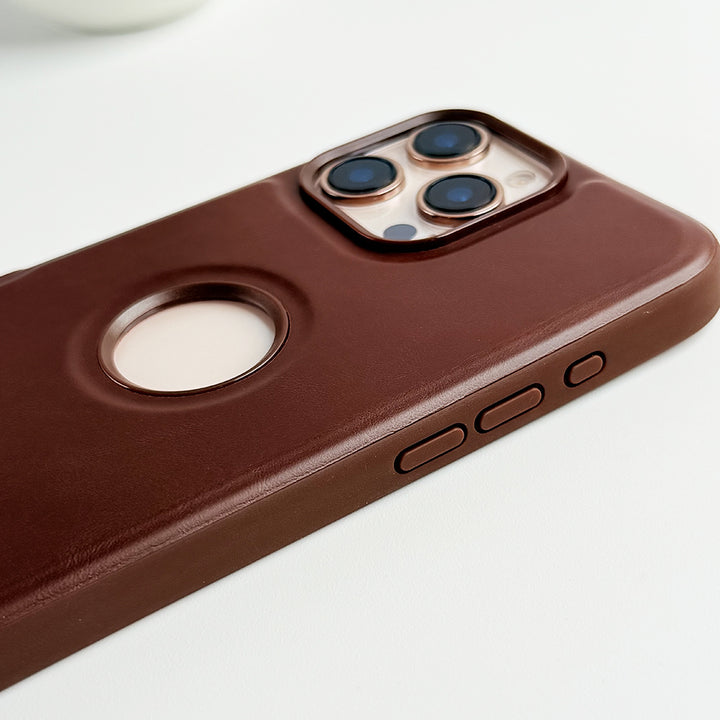 iPhone 16 Series PU Leather Inbuilt Stand Case Cover