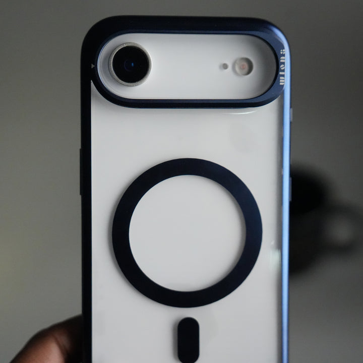 iPhone 17 Air CrystalView MagSafe Case with Metal Camera Frame Kickstand Cover