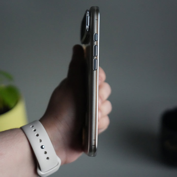 iPhone 17 Air CrystalView MagSafe Case with Metal Camera Frame Kickstand Cover