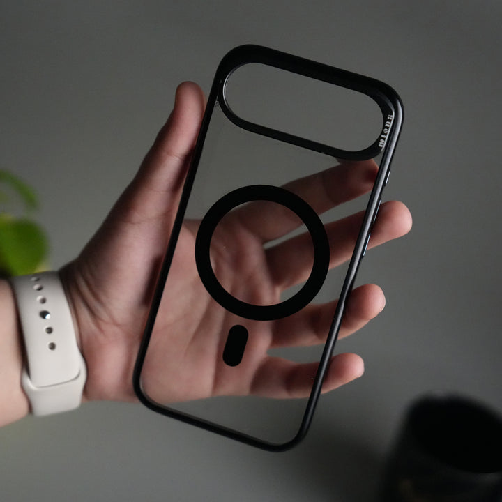 iPhone 17 Air CrystalView MagSafe Case with Metal Camera Frame Kickstand Cover