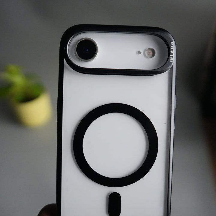 iPhone 17 Air CrystalView MagSafe Case with Metal Camera Frame Kickstand Cover