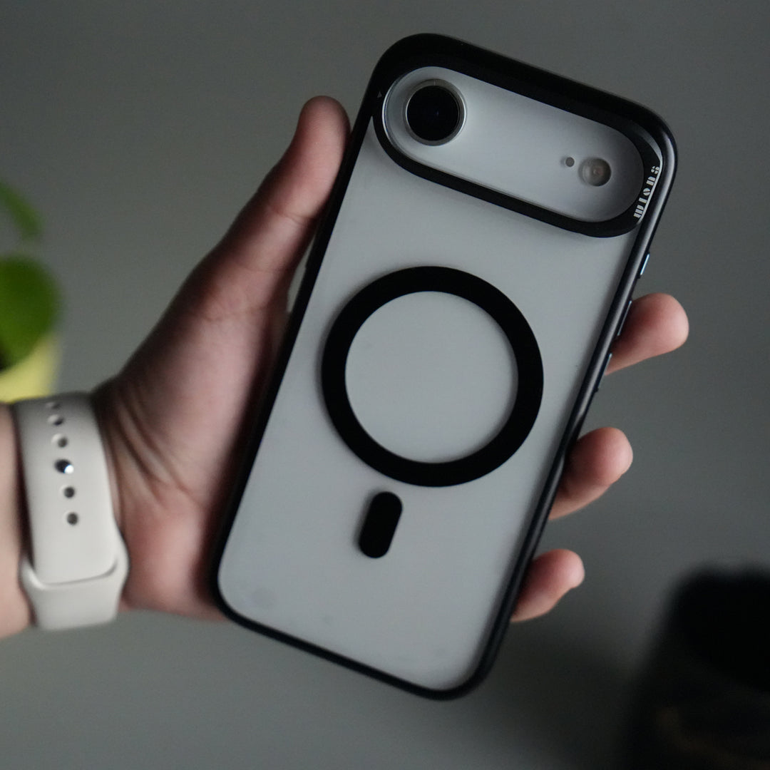 iPhone 17 Air CrystalView MagSafe Case with Metal Camera Frame Kickstand Cover