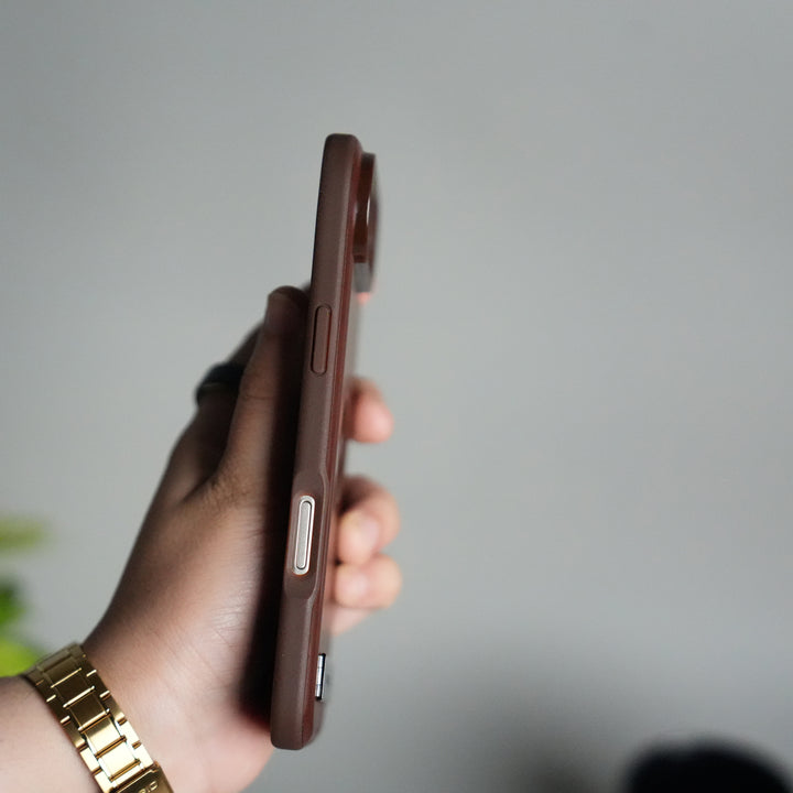 iPhone 17 Air Full PU Leather Inbuilt Metal Stand Case Cover