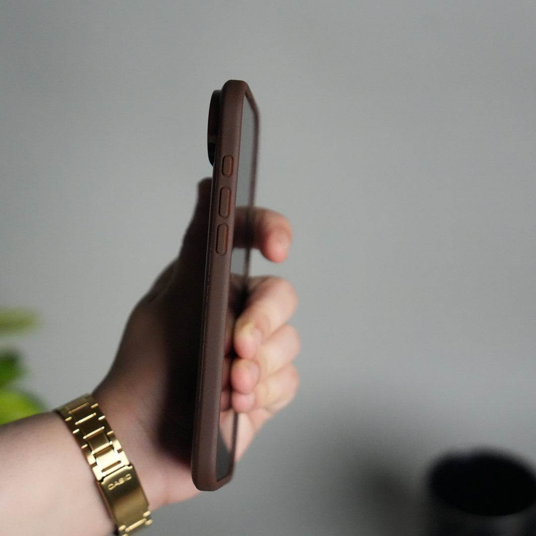 iPhone 17 Air Full PU Leather Inbuilt Metal Stand Case Cover