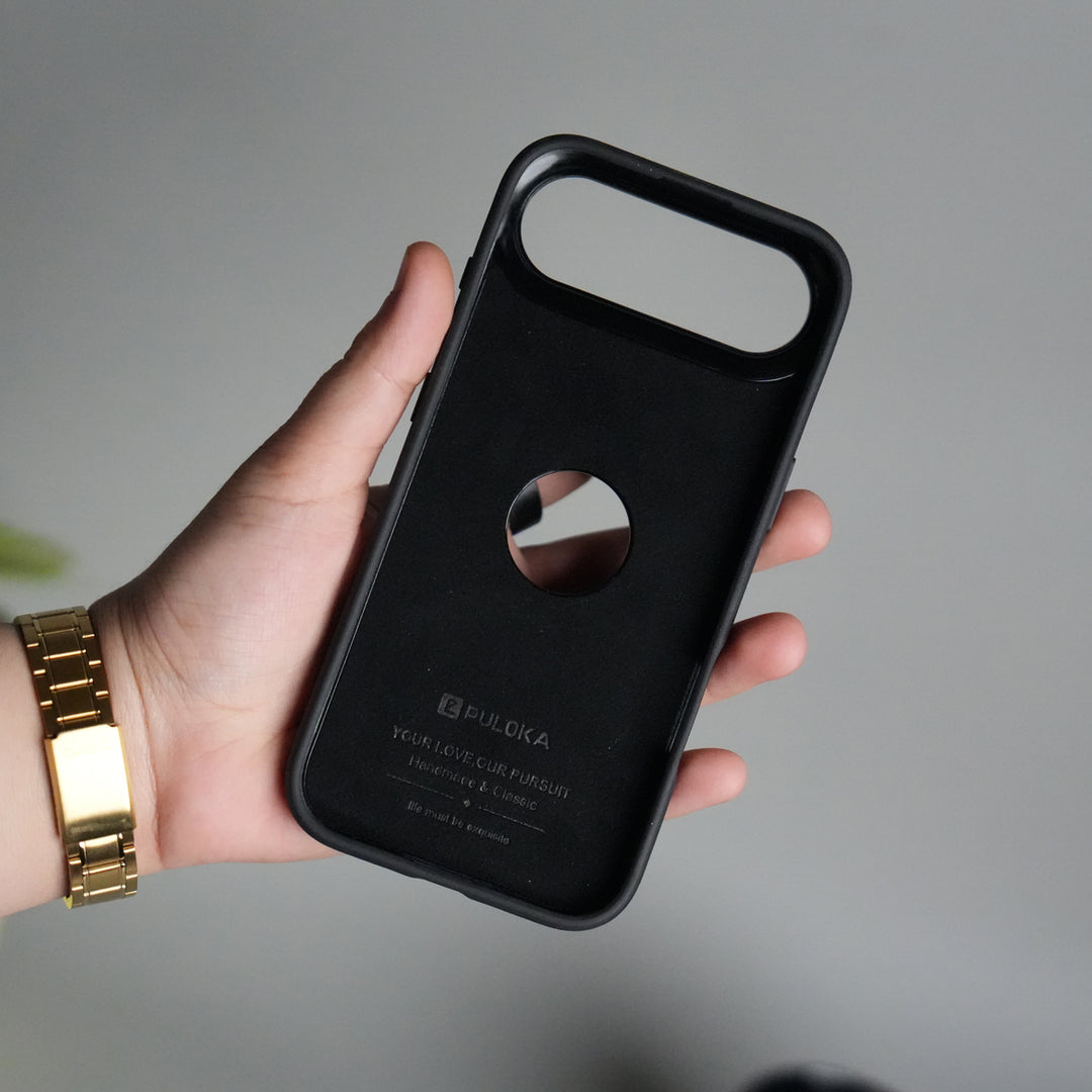 iPhone 17 Air Full PU Leather Inbuilt Metal Stand Case Cover