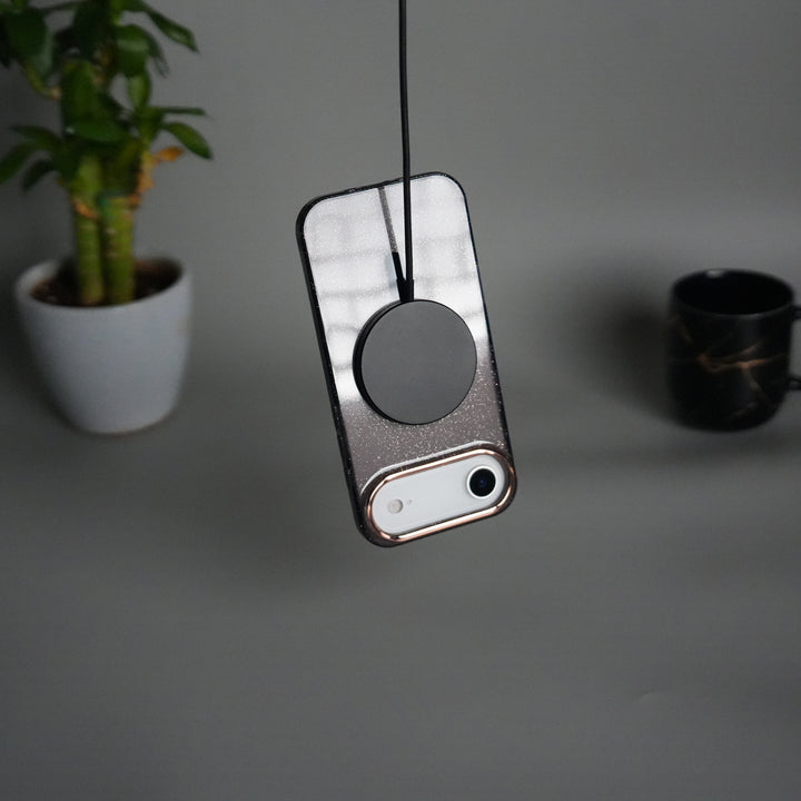 iPhone 17 Air Hard Crystal Transparent MagSafe Case | Anti-Yellow Clear Back Cover with Metal Camera Bump