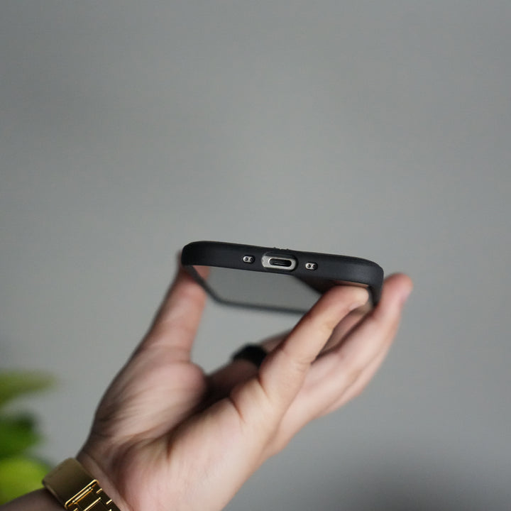 iPhone 17 Air Leather Case | Classic Middle Stitched PU Back Cover