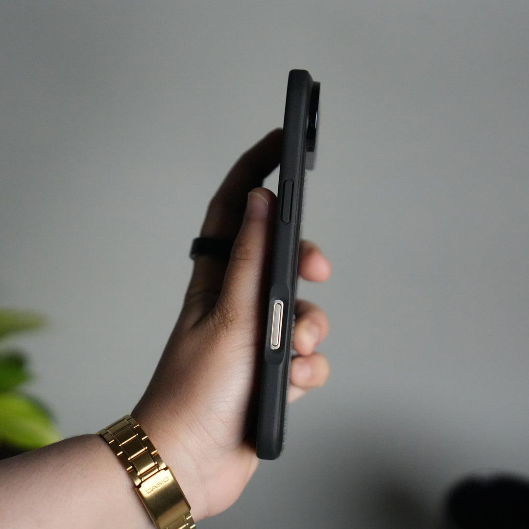 iPhone 17 Air Leather Case | Classic Middle Stitched PU Back Cover