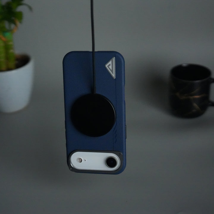 iPhone 17 Air Leather Texture MagSafe PVC NUIU Case With Metal Camera Bump