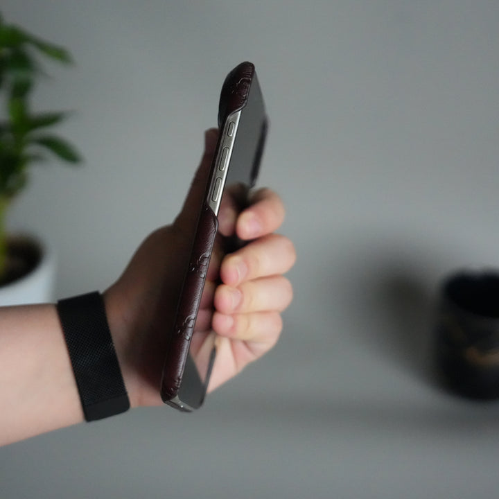 iPhone 17 Air Luxury GG Fashion Leather Brand Case Cover