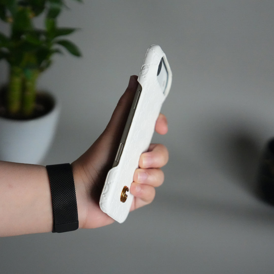 iPhone 17 Air Luxury GG Fashion Leather Brand Case Cover