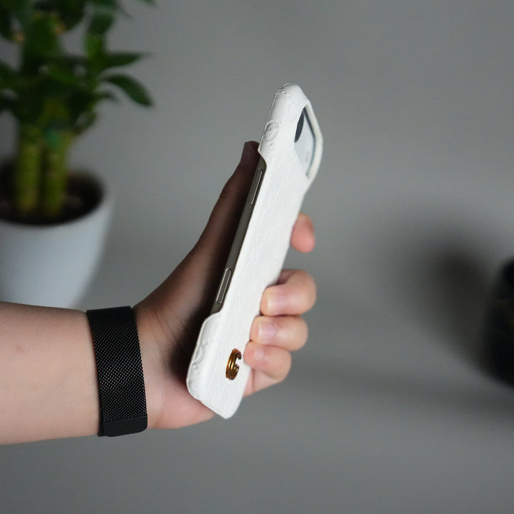 iPhone 17 Air Luxury GG Fashion Leather Brand Case Cover