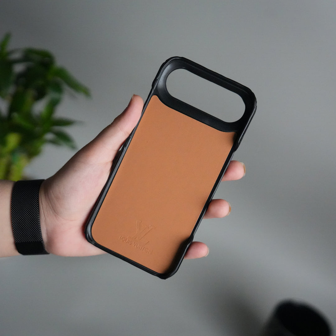 iPhone 17 Air Luxury PU Leather Fashion Brand Case Cover