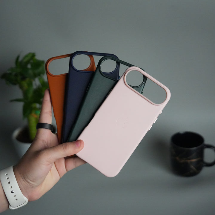 iPhone 17 Air MagSafe PU Leather Back Cover | Premium PU Leather | Slim & Elegant Hard Case