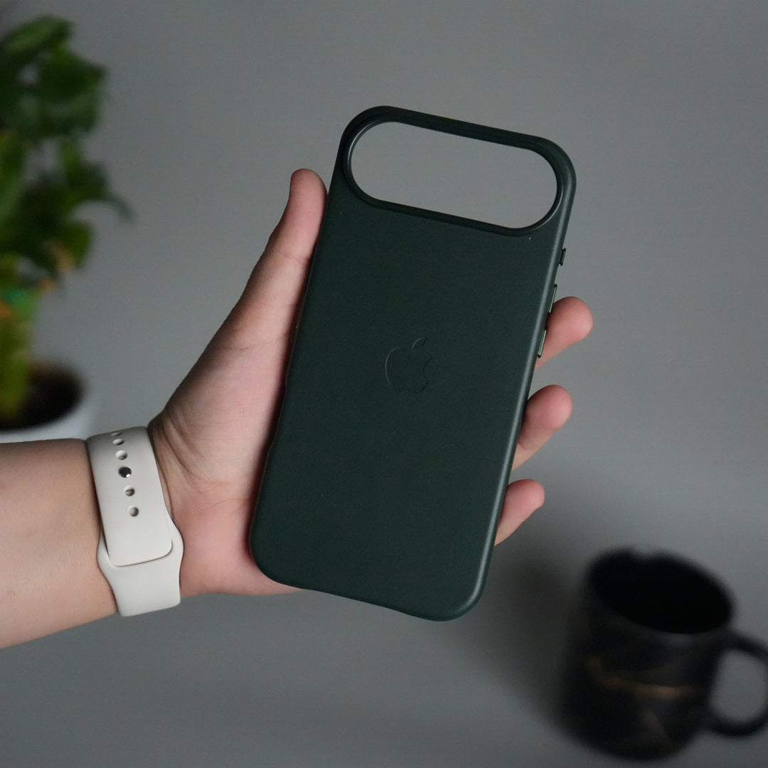 iPhone 17 Air MagSafe PU Leather Back Cover | Premium PU Leather | Slim & Elegant Hard Case