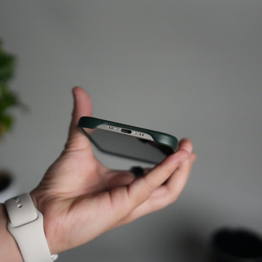 iPhone 17 Air MagSafe PU Leather Back Cover | Premium PU Leather | Slim & Elegant Hard Case