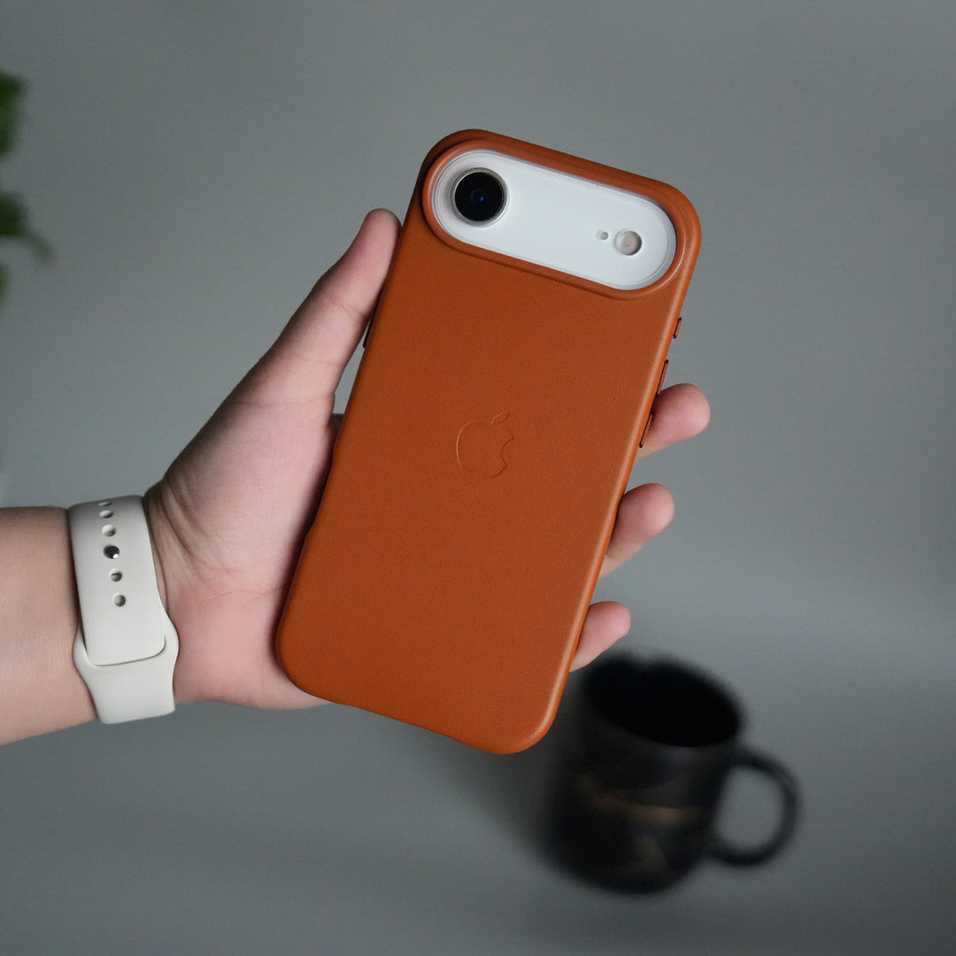 iPhone 17 Air MagSafe PU Leather Back Cover | Premium PU Leather | Slim & Elegant Hard Case