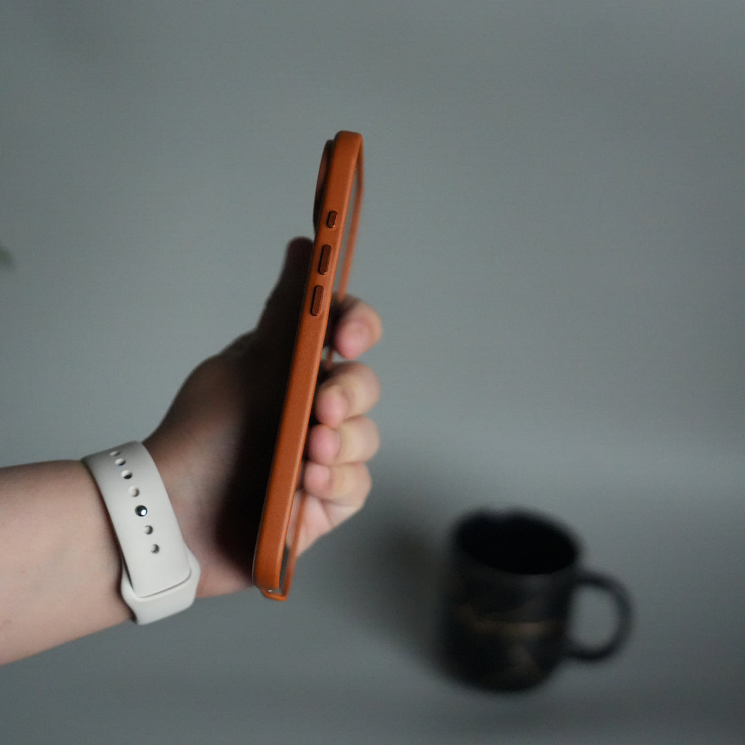 iPhone 17 Air MagSafe PU Leather Back Cover | Premium PU Leather | Slim & Elegant Hard Case