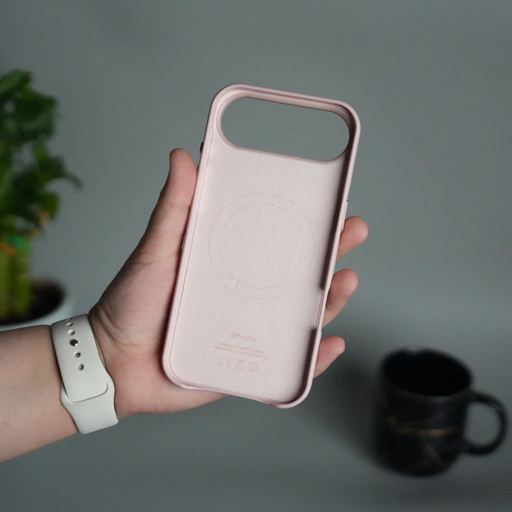 iPhone 17 Air MagSafe PU Leather Back Cover | Premium PU Leather | Slim & Elegant Hard Case