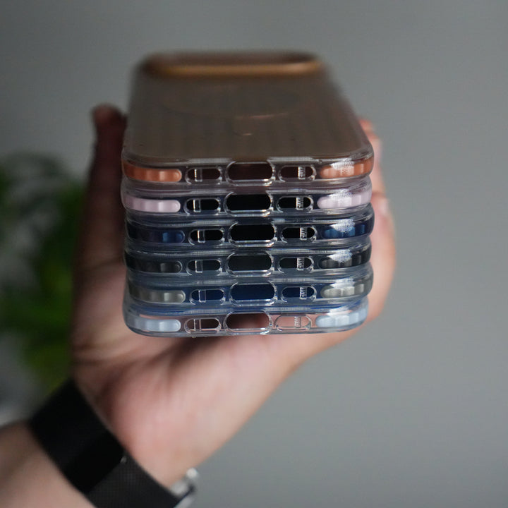 iPhone 17 Air MagSafe Suitcase Design Cover | Shockproof Ribbed Back Cover