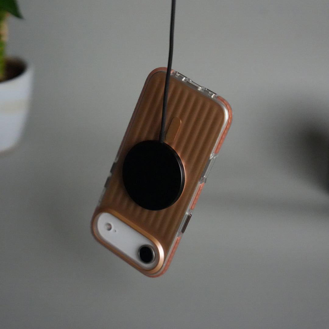 iPhone 17 Air MagSafe Suitcase Design Cover | Shockproof Ribbed Back Cover