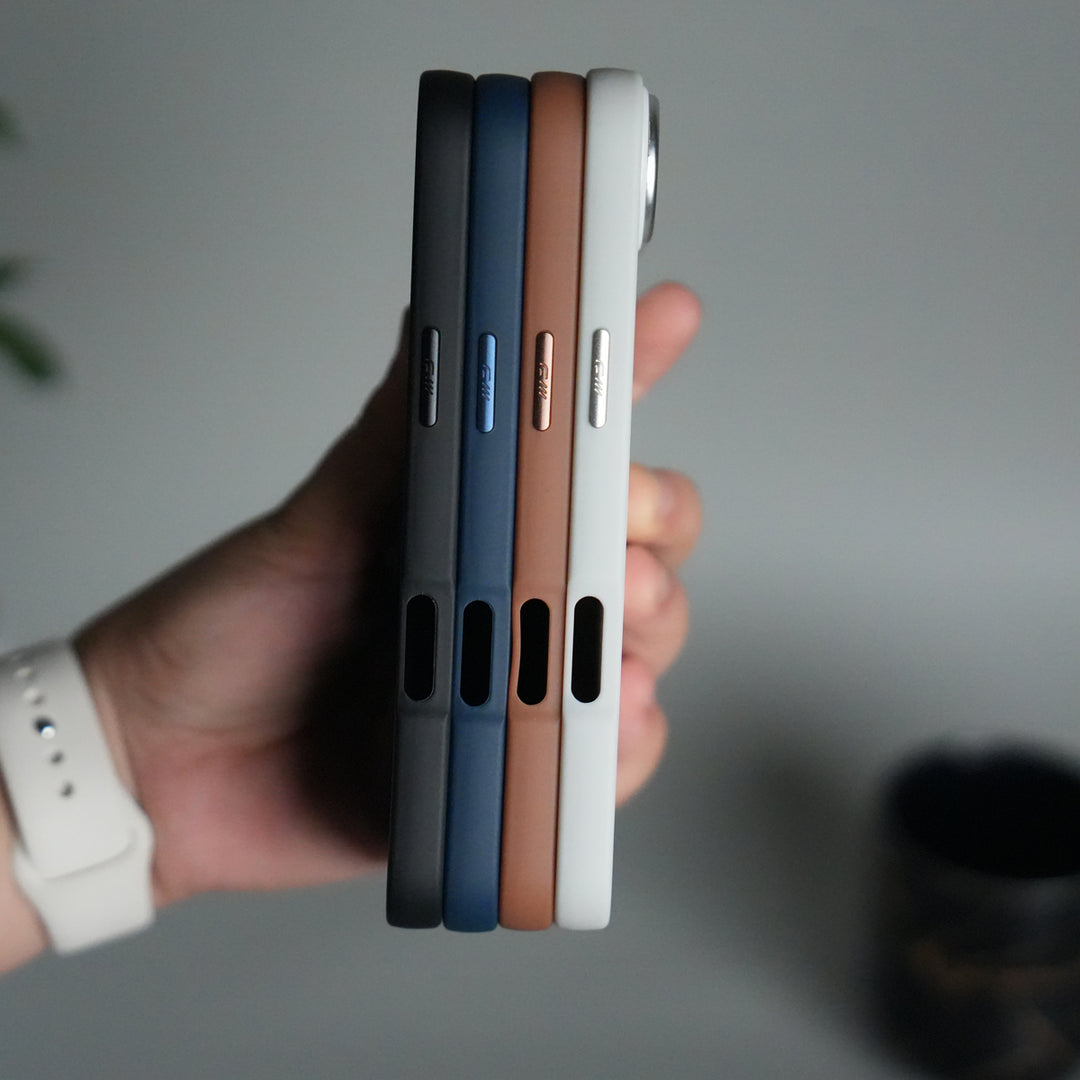 iPhone 17 Air Matte MagSafe Case | Electroplated Camera Frame | Shockproof Back Cover