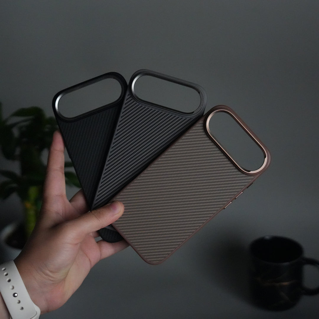 iPhone 17 Air Metal Camera Ring Carbon Fiber Design MagSafe Cover