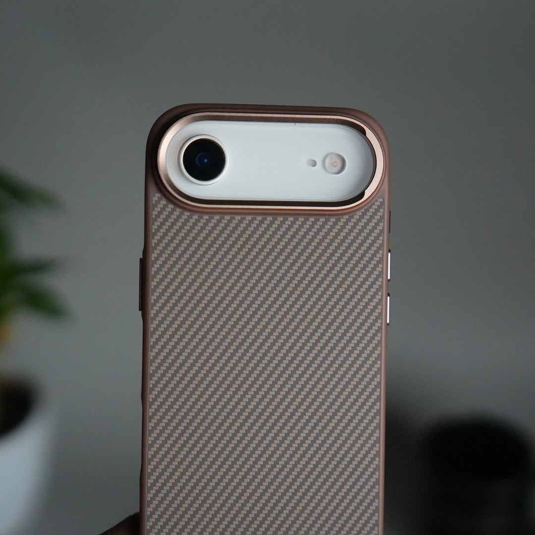 iPhone 17 Air Metal Camera Ring Carbon Fiber Design MagSafe Cover