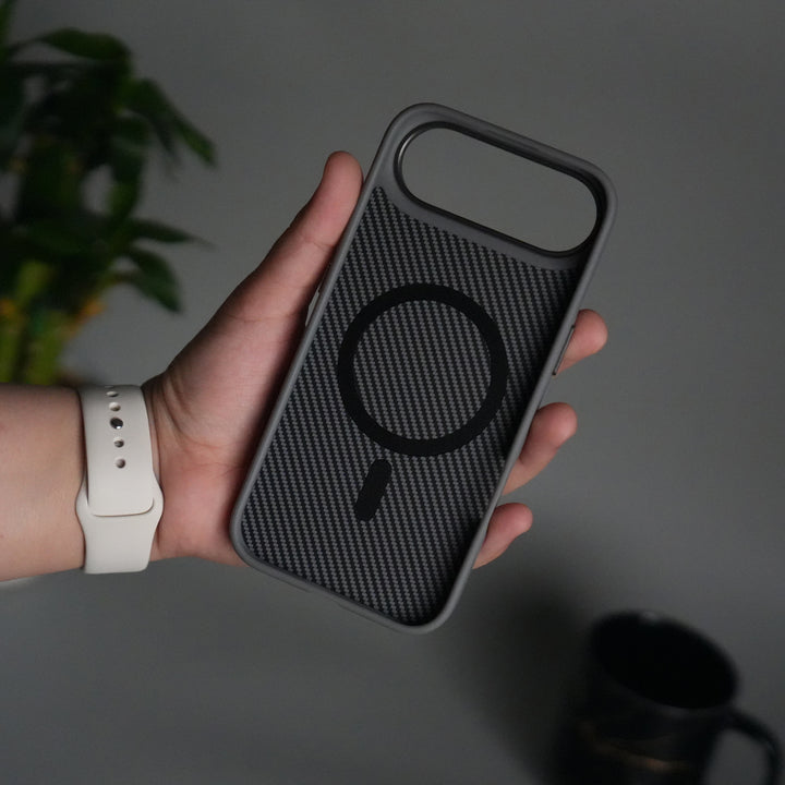 iPhone 17 Air Metal Camera Ring Carbon Fiber Design MagSafe Cover