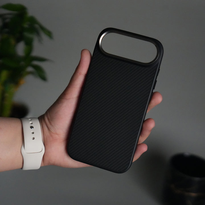 iPhone 17 Air Metal Camera Ring Carbon Fiber Design MagSafe Cover