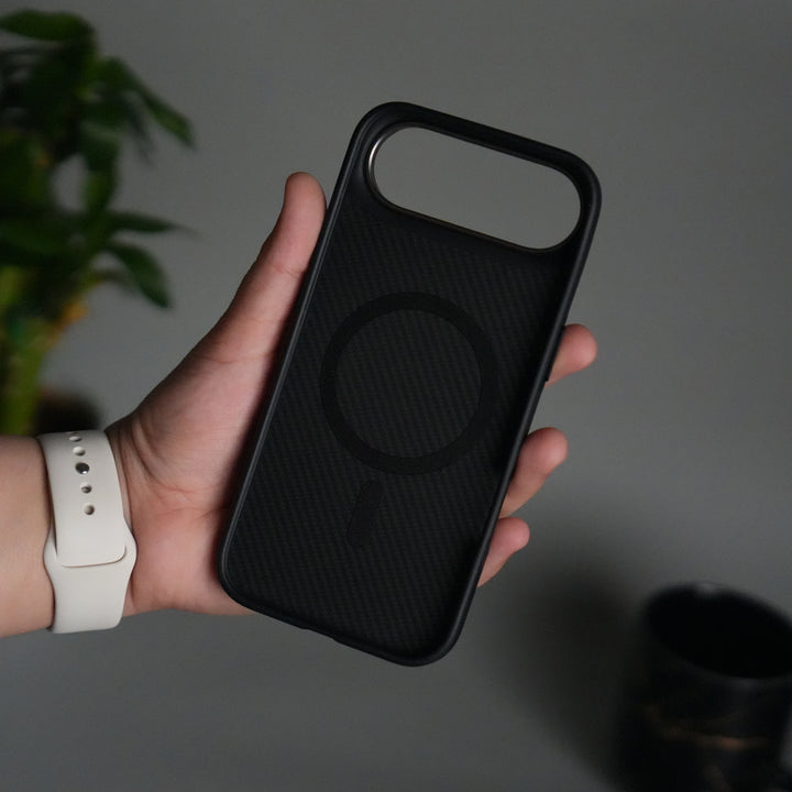 iPhone 17 Air Metal Camera Ring Carbon Fiber Design MagSafe Cover