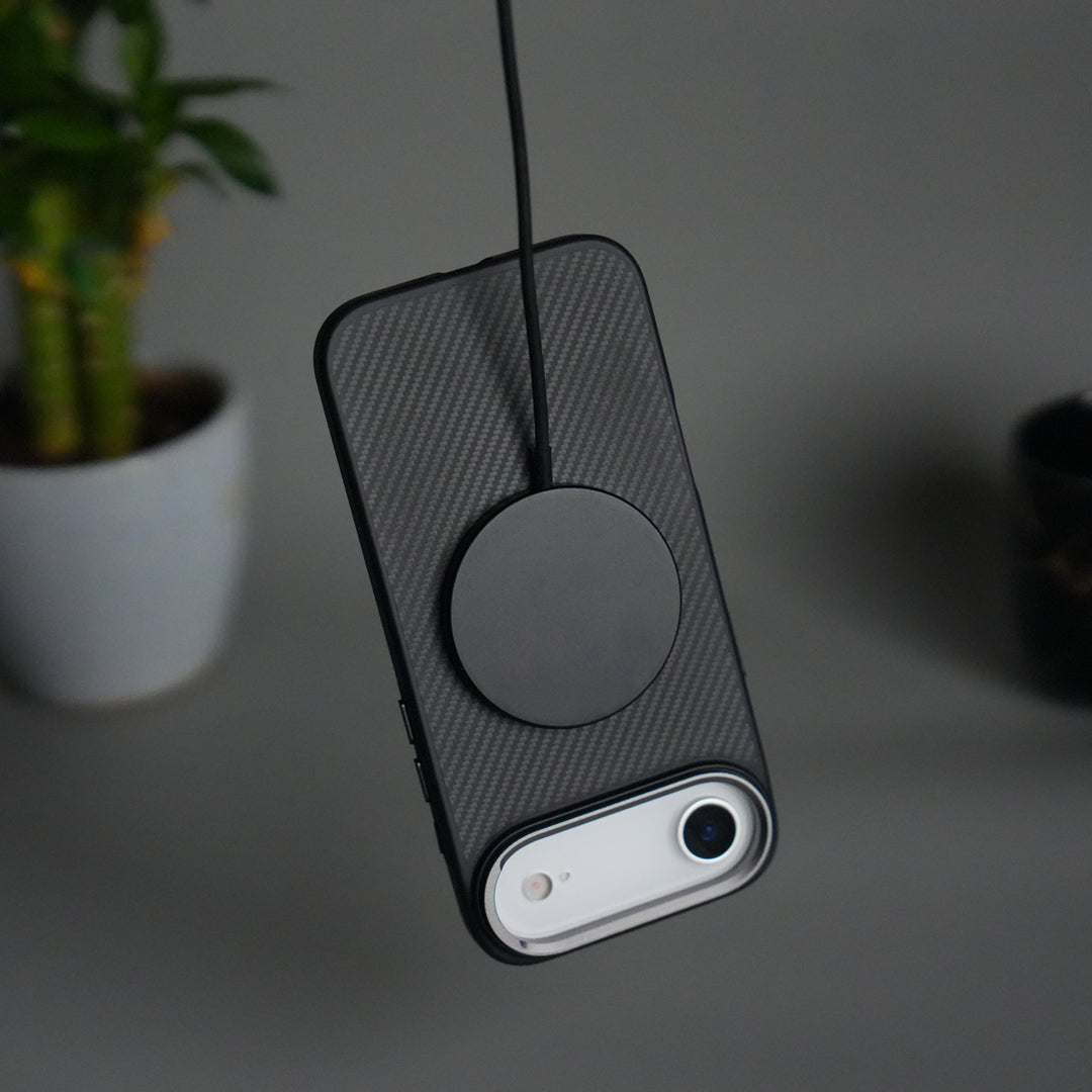 iPhone 17 Air Metal Camera Ring Carbon Fiber Design MagSafe Cover