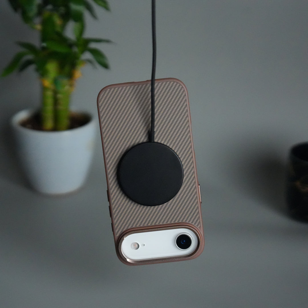 iPhone 17 Air Metal Camera Ring Carbon Fiber Design MagSafe Cover