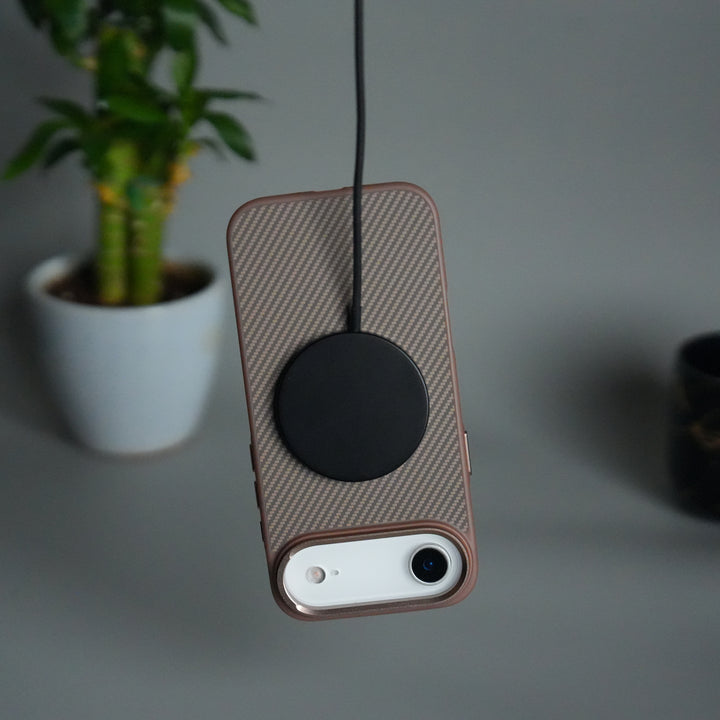 iPhone 17 Air Metal Camera Ring Carbon Fiber Design MagSafe Cover