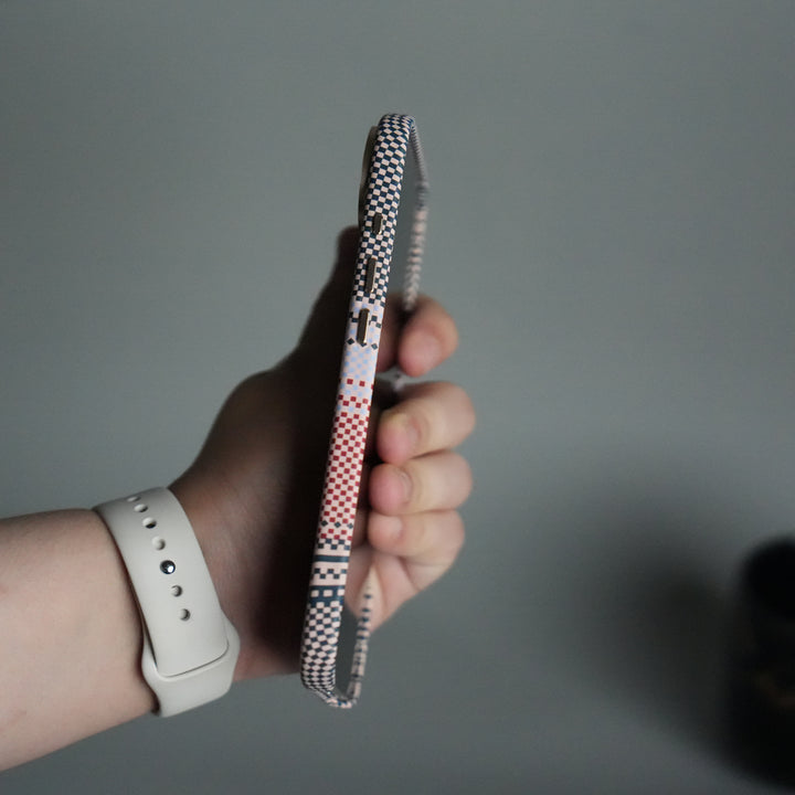 iPhone 17 Air Premium Pattern Back Case with Metal Kickstand | Slim Shockproof Protective Cover