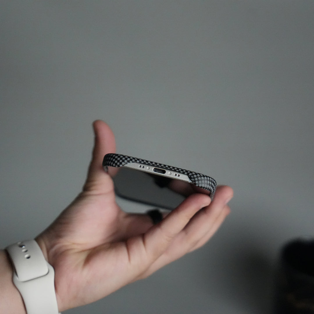 iPhone 17 Air Premium Pattern Back Case with Metal Kickstand | Slim Shockproof Protective Cover