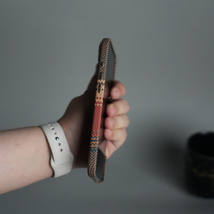 iPhone 17 Air Premium Pattern Back Case with Metal Kickstand | Slim Shockproof Protective Cover