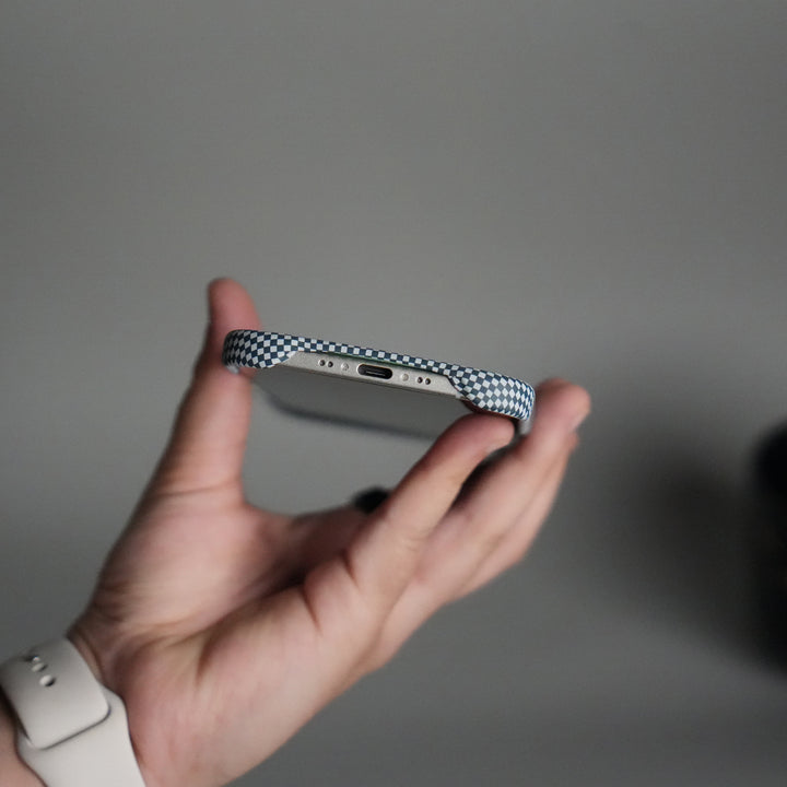 iPhone 17 Air Premium Pattern Back Case with Metal Kickstand | Slim Shockproof Protective Cover