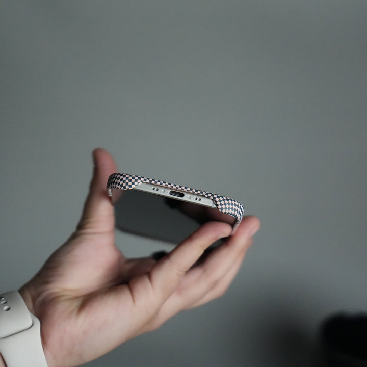 iPhone 17 Air Premium Pattern Back Case with Metal Kickstand | Slim Shockproof Protective Cover